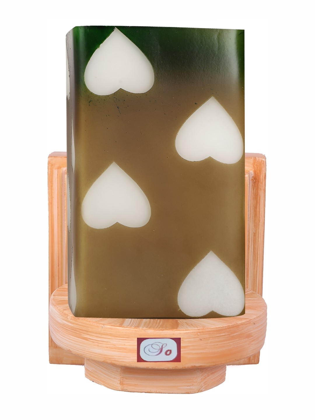 

1ST TIME Brown & White Printed Glass Contemporary Wall Lamp