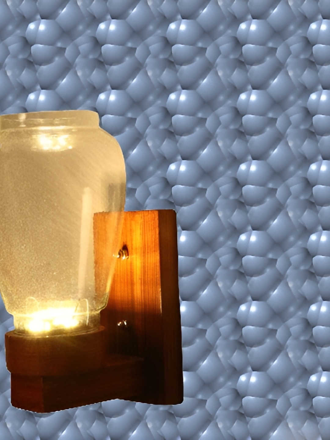 

1ST TIME Yellow & Brown Glass Traditional Abstract Shaped Shaped Wall Lamp