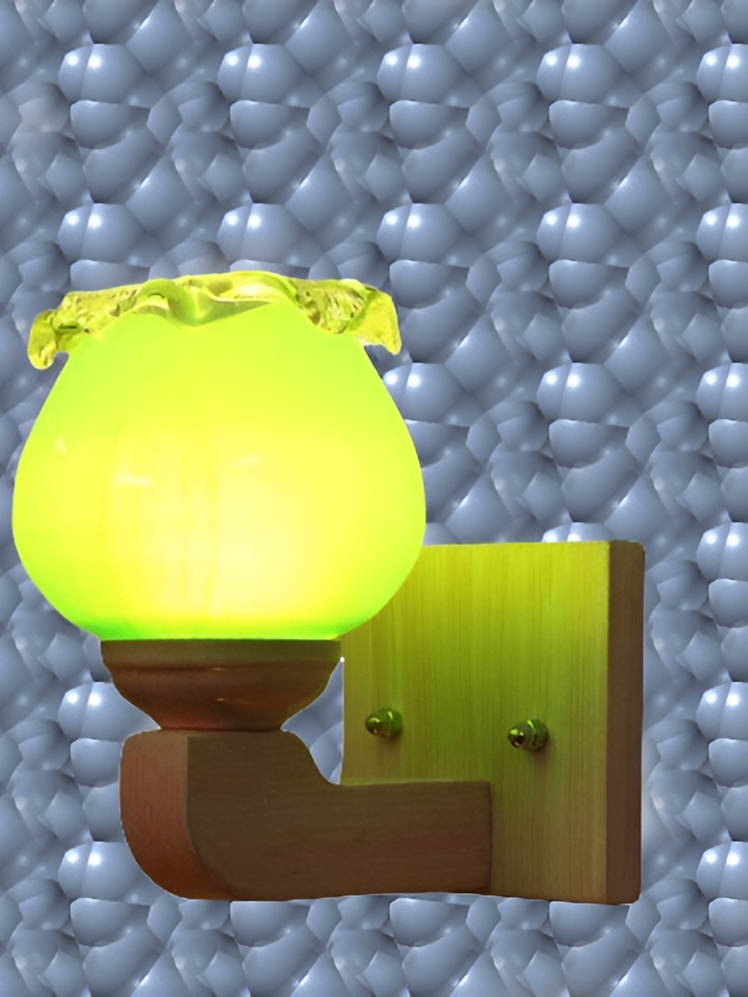 

1ST TIME Green Glass Contemporary Cylinder Shaped Wall Lamp