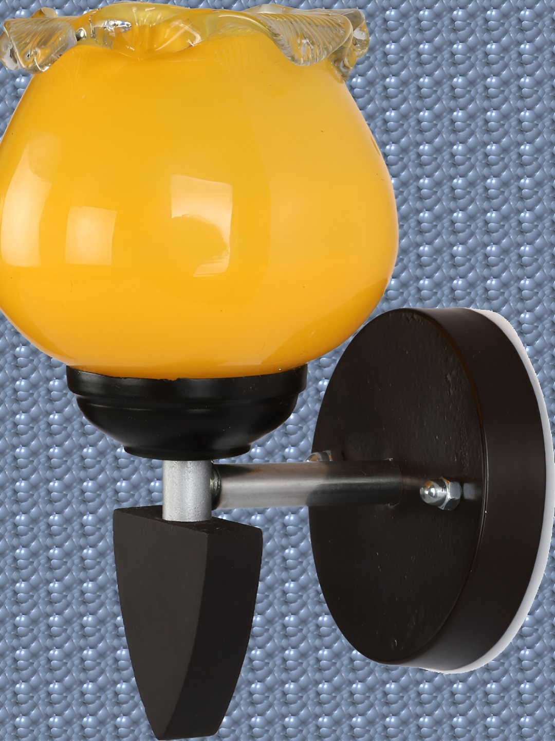 

1ST TIME Yellow & Black Glass Traditional Wall Lamp