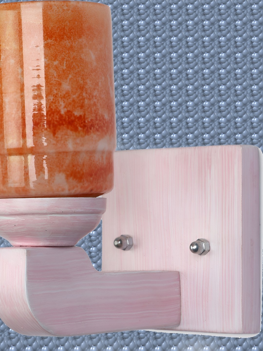 

1ST TIME Red & Pink Glass Traditional Rectangle Shaped Wall Lamp