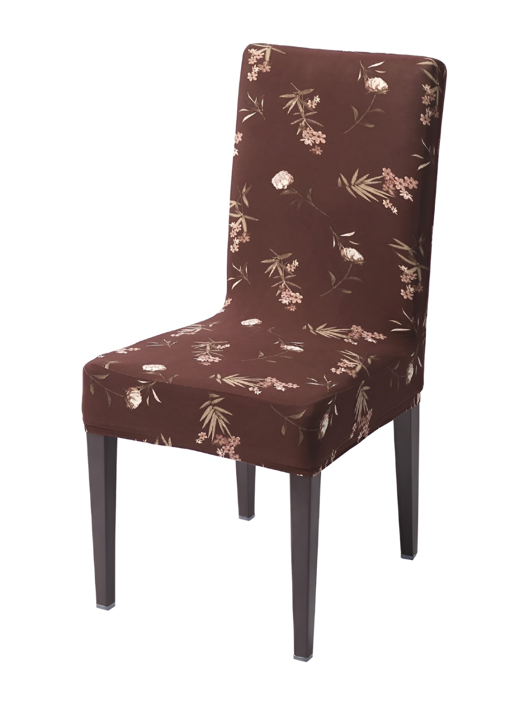 

HOKIPO Brown Printed Waterproof Stretchable Chair Seat Covers