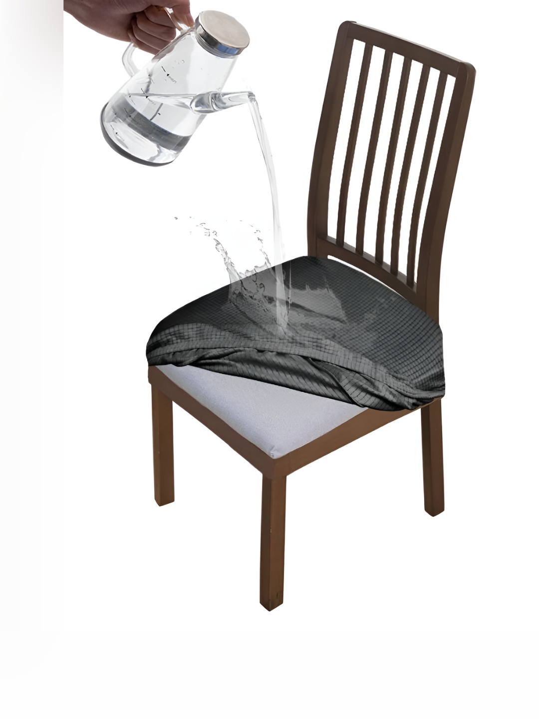 

HOKIPO Grey Waterproof Stretchable Chair Seat Covers