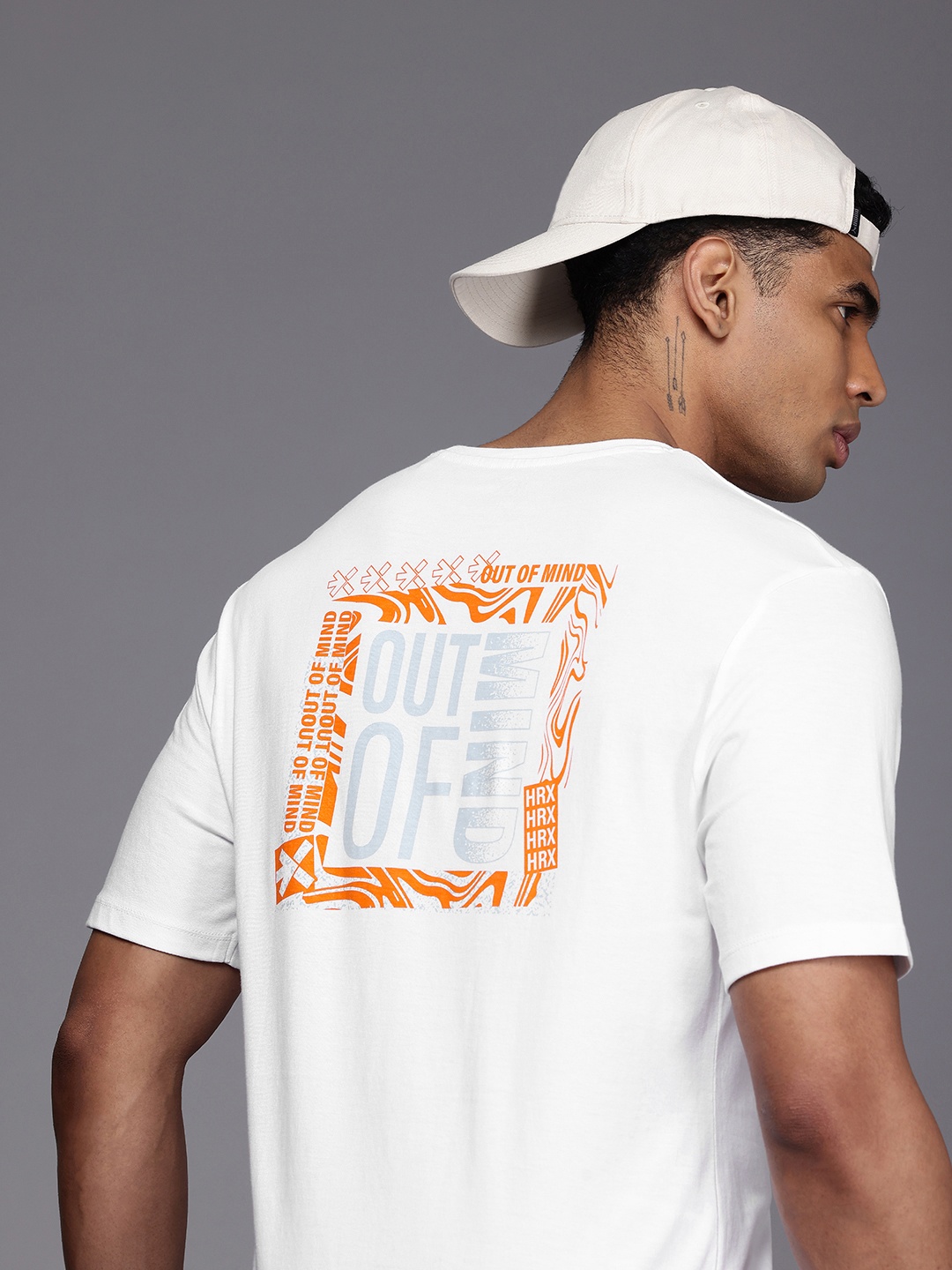 

HRX by Hrithik Roshan Printed Pure Cotton Lifestyle T-shirt, White