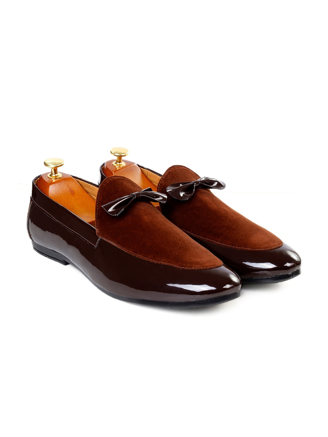 

Bxxy Men Bow Detailed Formal Loafers, Brown
