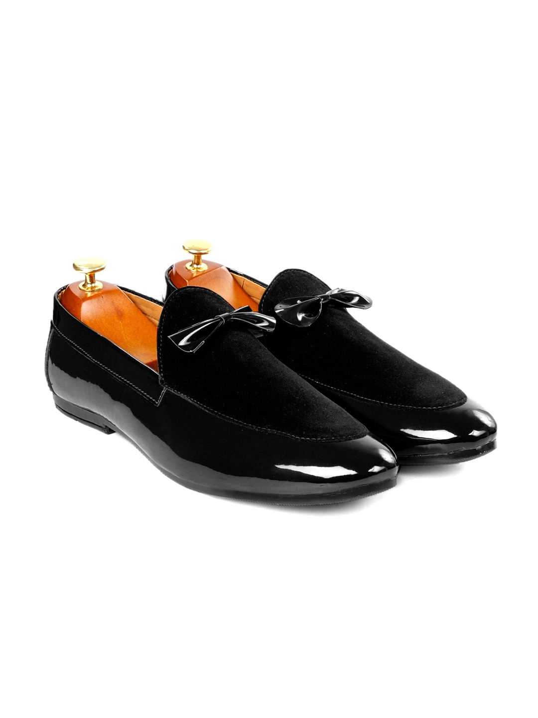 

Bxxy Men Bow Detailed Formal Loafers, Black