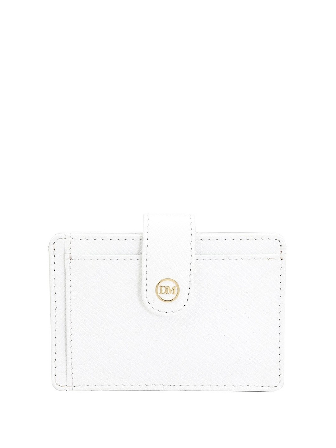 

Da Milano Men Leather Card Holder, White
