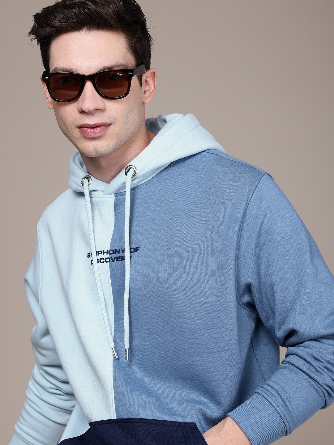 

French Connection Hooded Sweatshirt, Blue