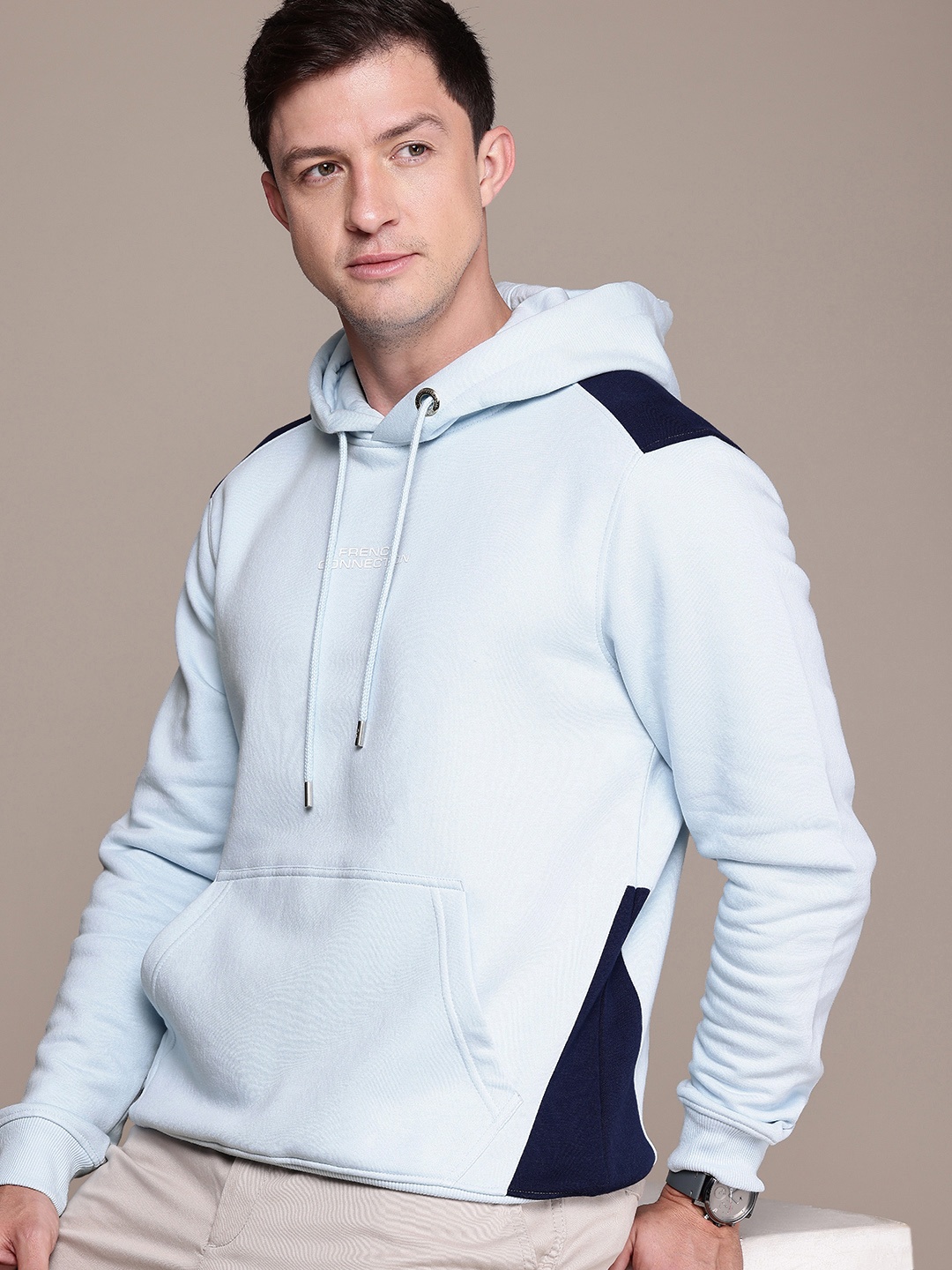 

French Connection Hooded Sweatshirt, Blue