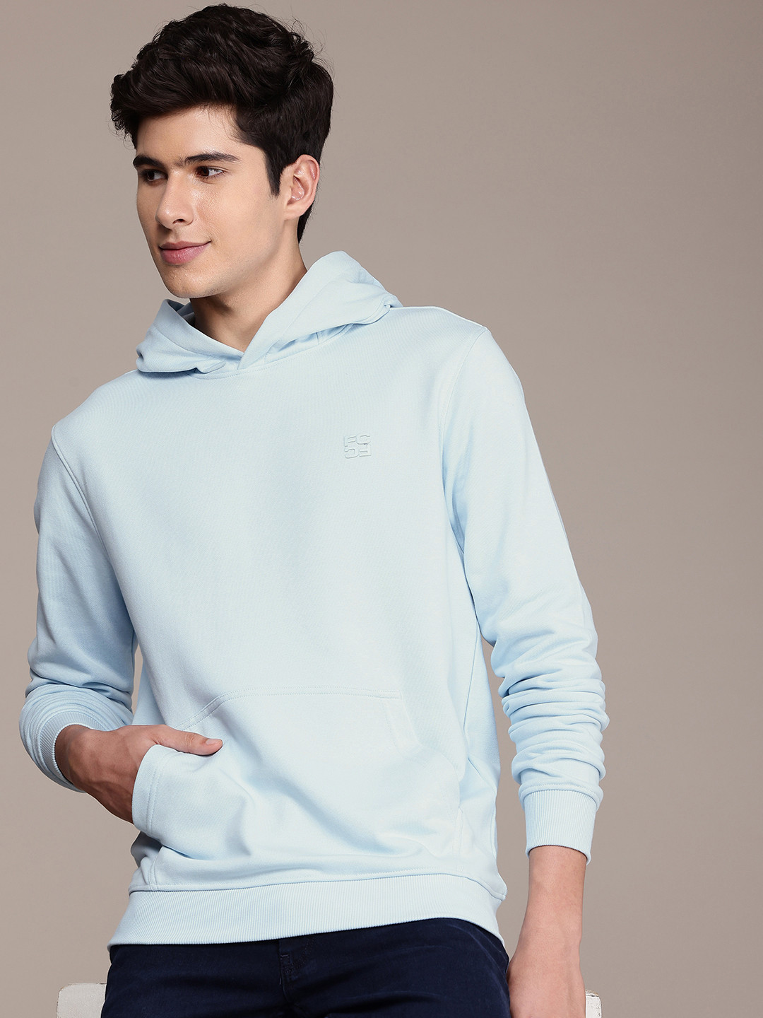 

French Connection Hooded Sweatshirt, Blue