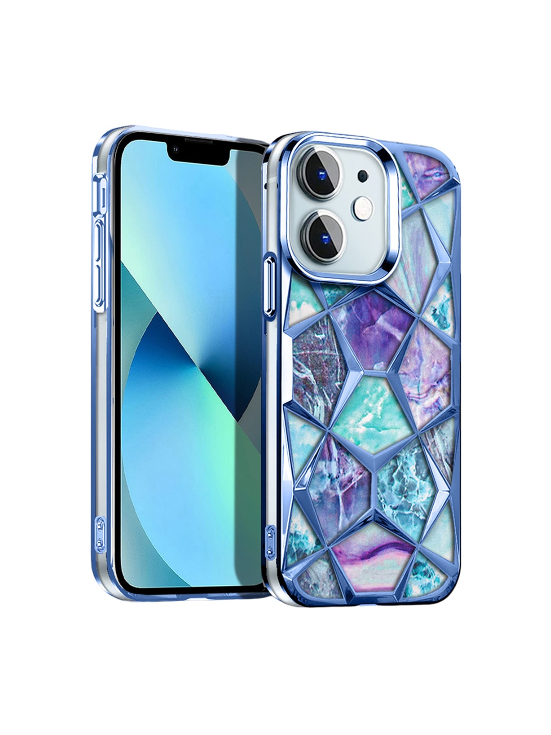 

Karwan Printed iPhone 11 Back Case Mobile Accessories, Blue