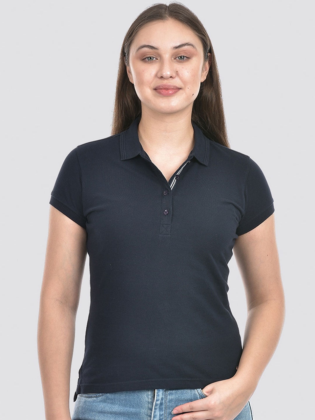 

Numero Uno Polo Collar T-shirt, Navy blue