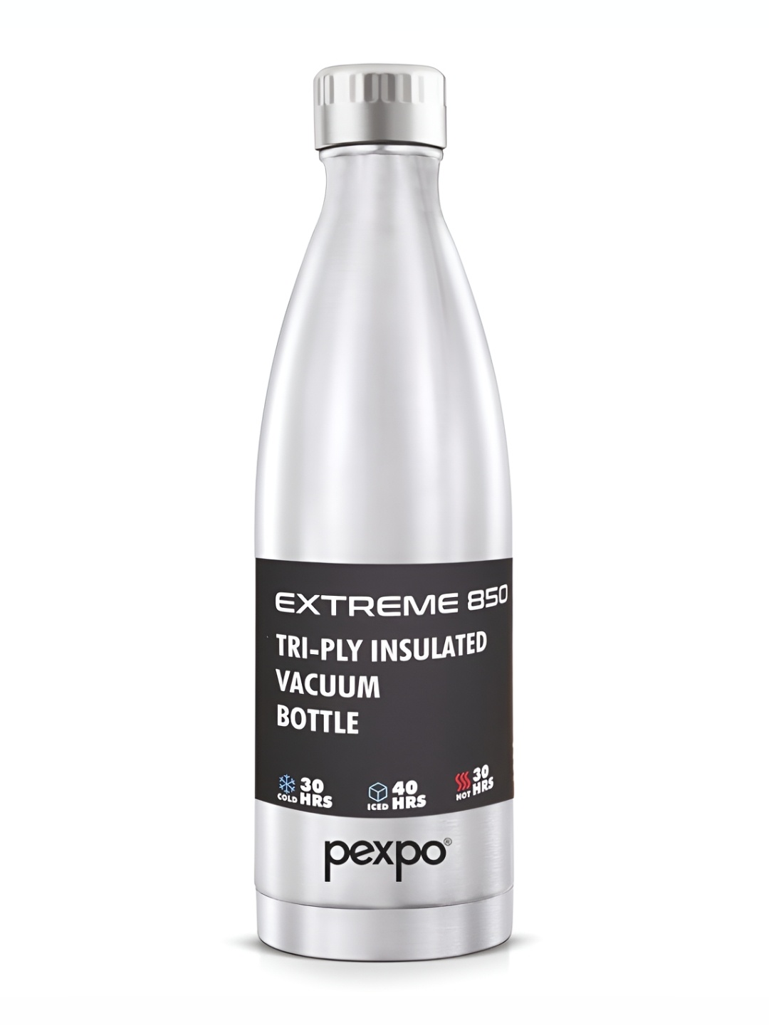 

Pexpo Silver-Toned Single Stainless Steel Double Wall Vacuum Water Bottle