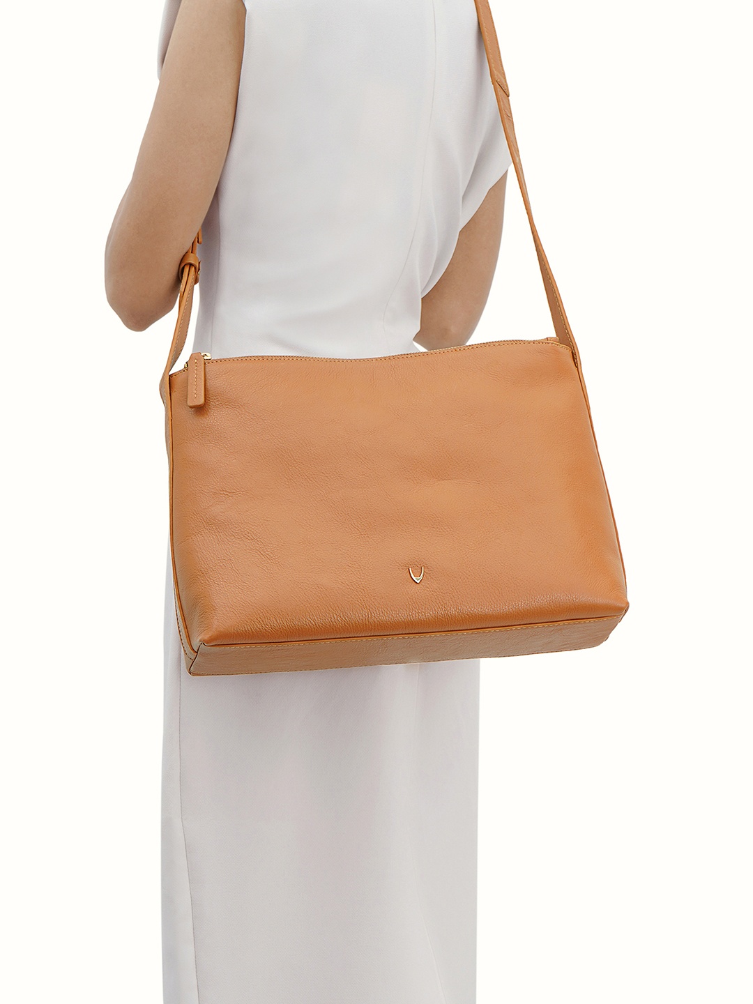 

Hidesign Leather Structured Shoulder Bag, Brown