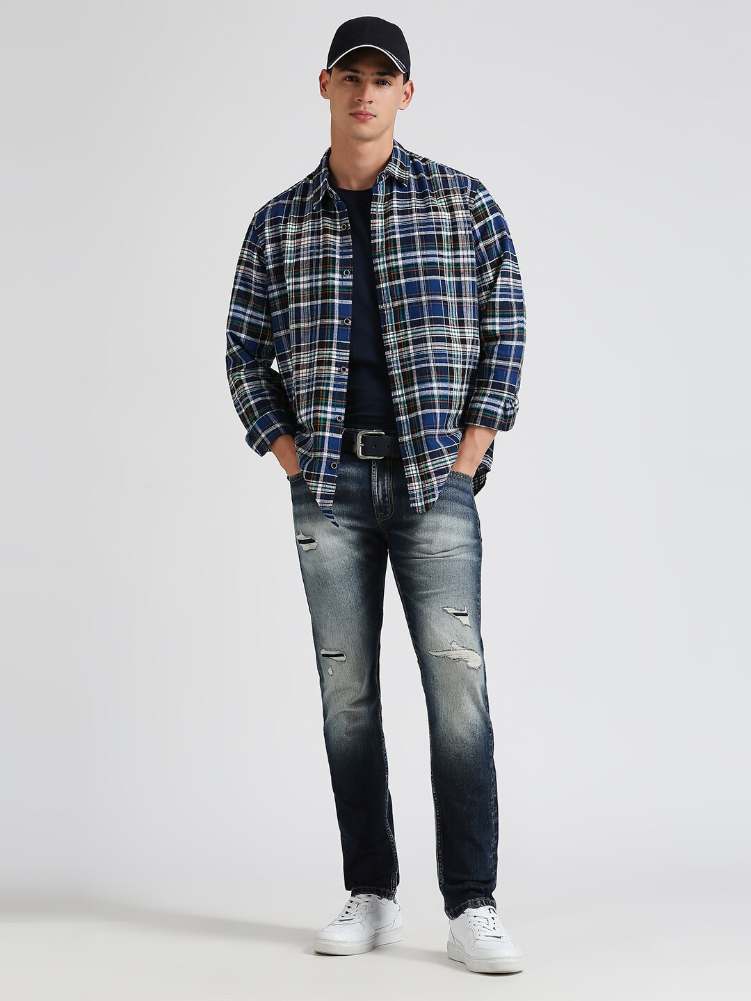 

Pepe Jeans Tartan Checked Casual Shirt, Blue