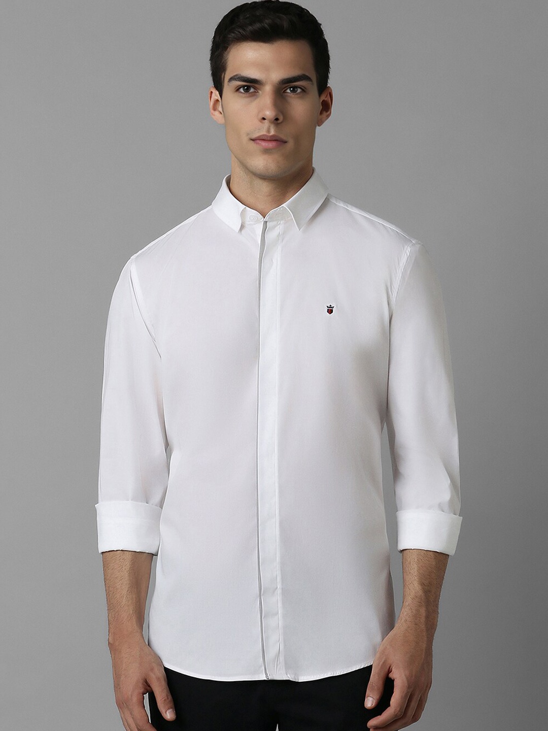 

Louis Philippe Sport Men Slim Fit Button-Down Collar Casual Shirt, White