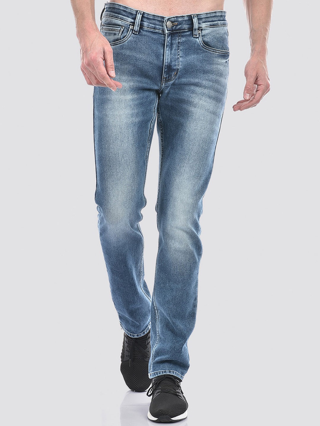

Numero Uno Men Solid Slim Fit Sustainable Stretchable Jeans, Blue