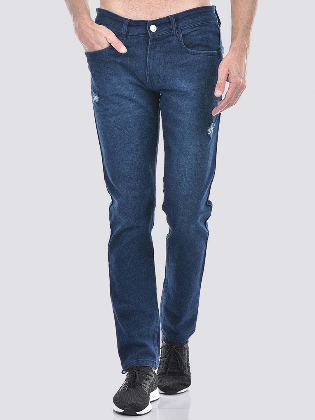 

Numero Uno Men Solid Skinny Fit Sustainable Stretchable Jeans, Blue
