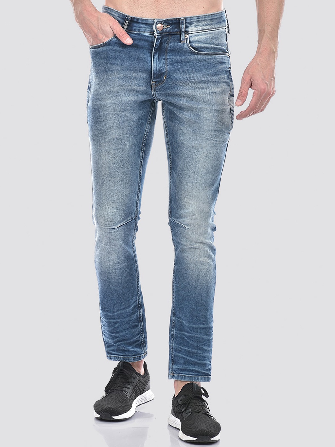 

Numero Uno Men Solid Super Skinny Sustainable Stretchable Jeans, Blue