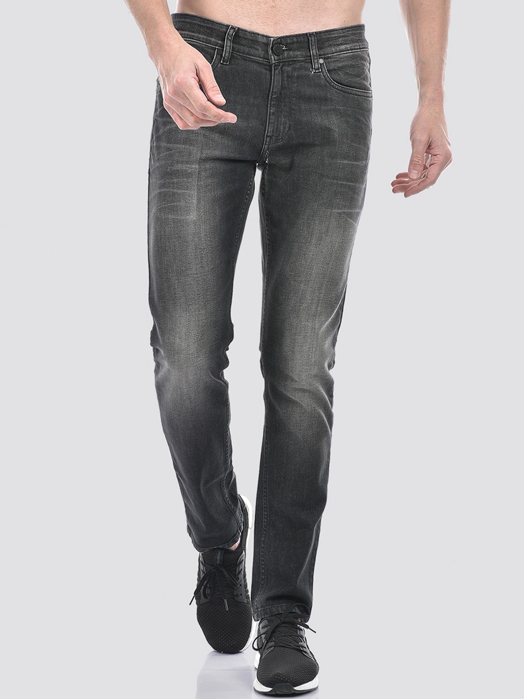 

Numero Uno Men Solid Skinny Fit Sustainable Stretchable Jeans, Black