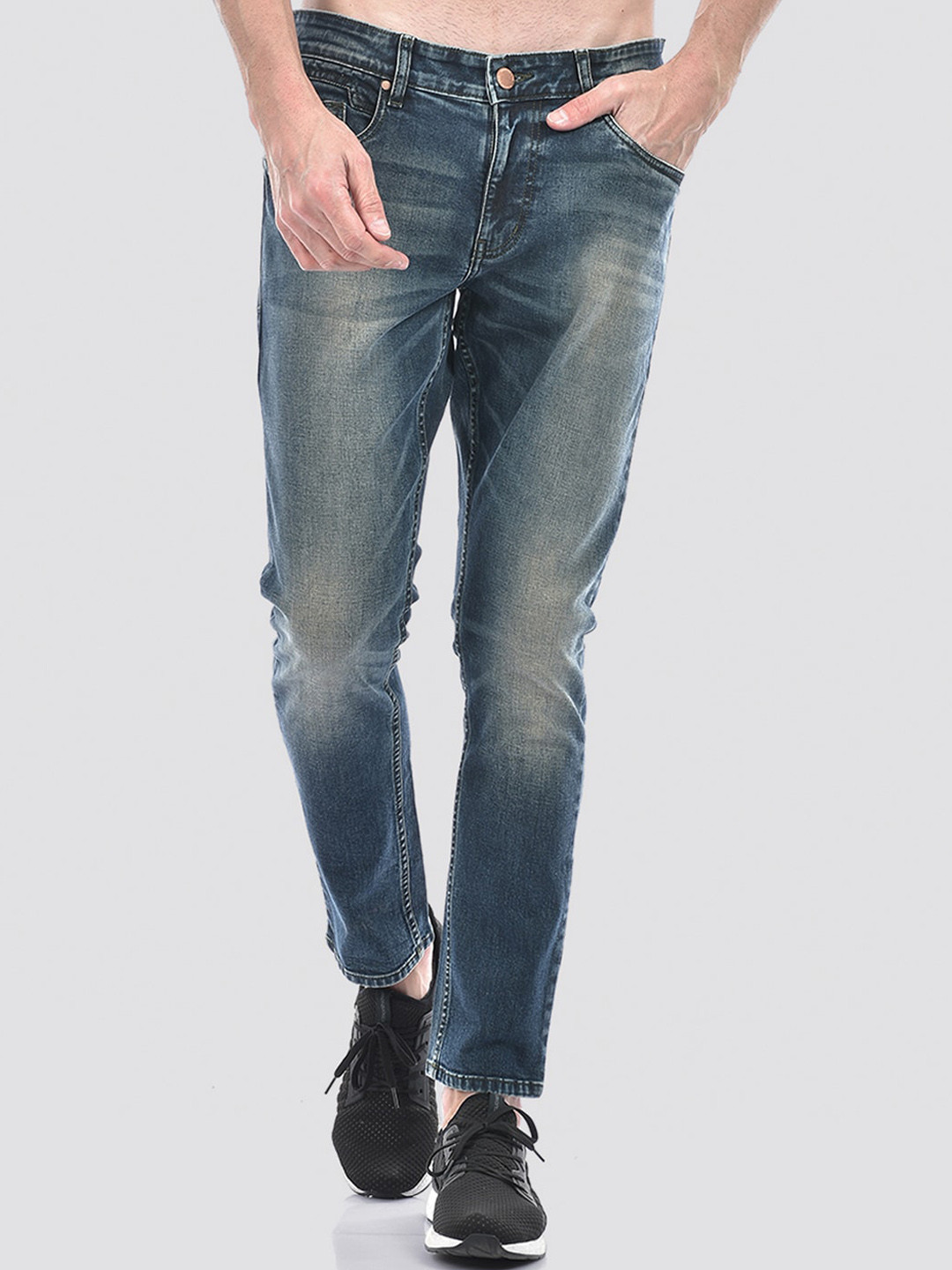 

Numero Uno Men Solid Super Skinny Sustainable Stretchable Jeans, Blue