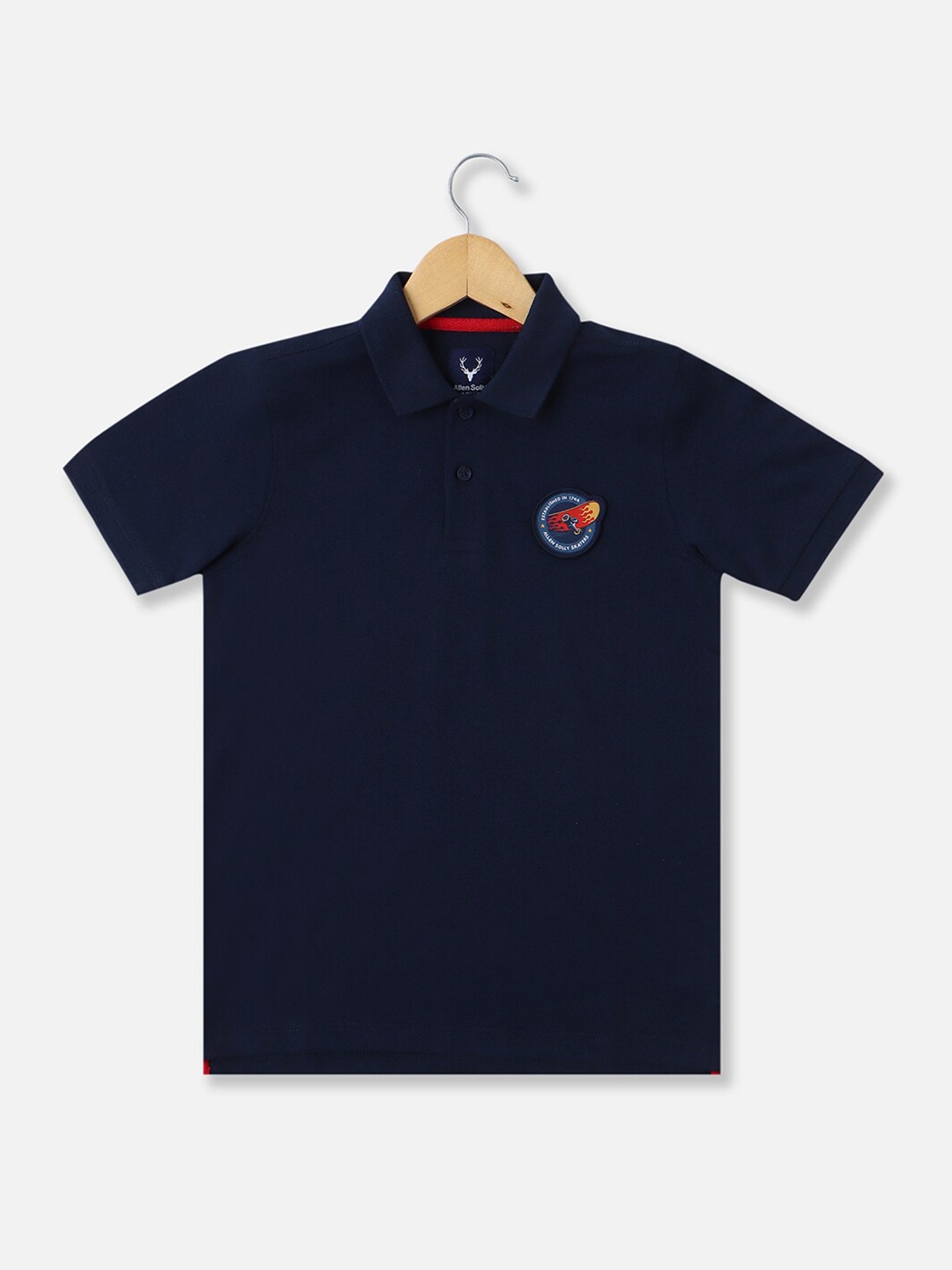 

Allen Solly Junior Boys Polo Collar Short Sleeves T-shirt, Navy blue