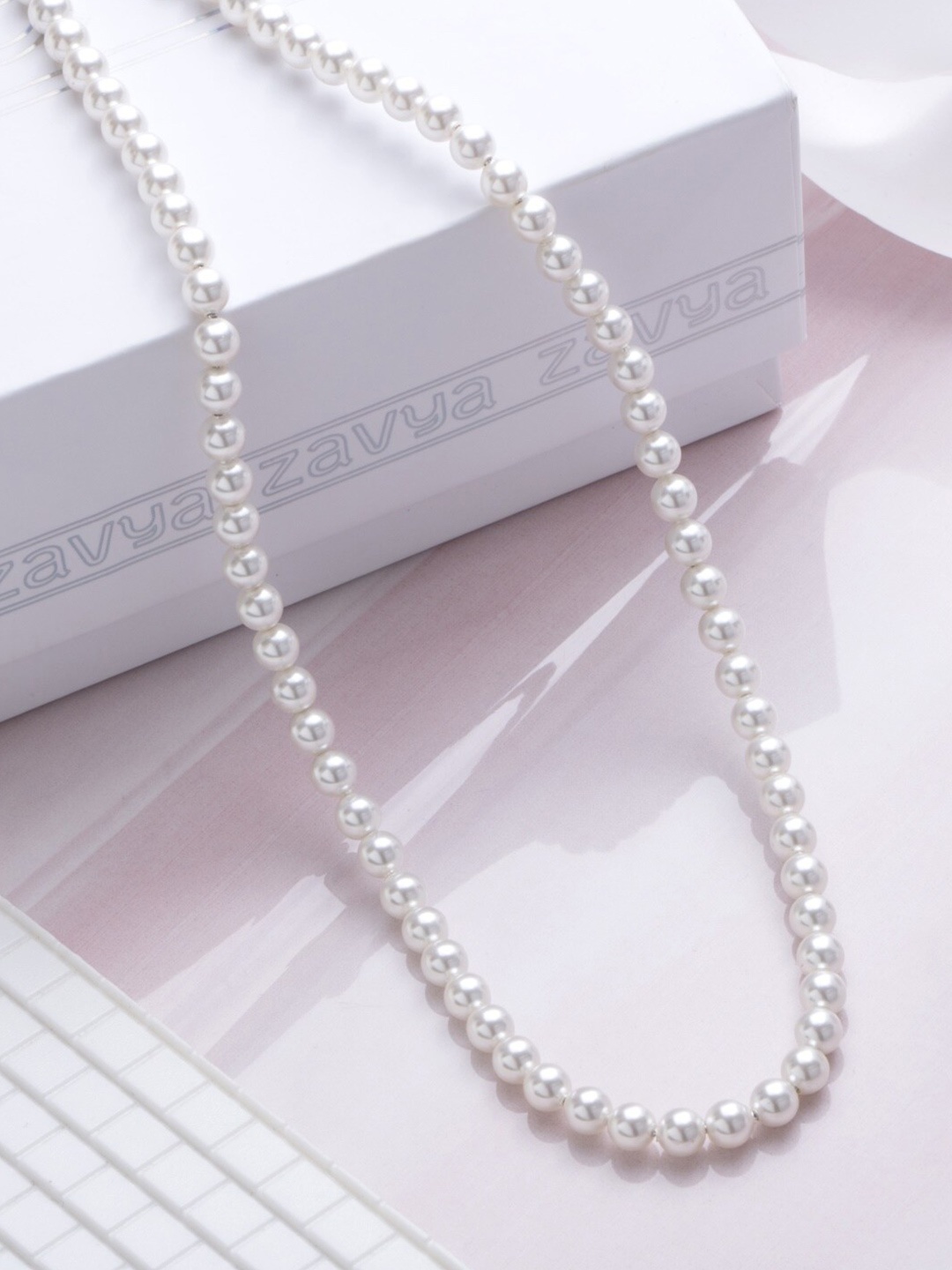 

Zavya 925 Sterling Silver Rhodium-Plated Necklace