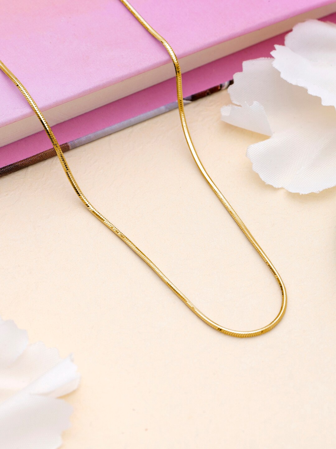 

Zavya Men Gold Plated 925 Sterling Silver Snake Chain