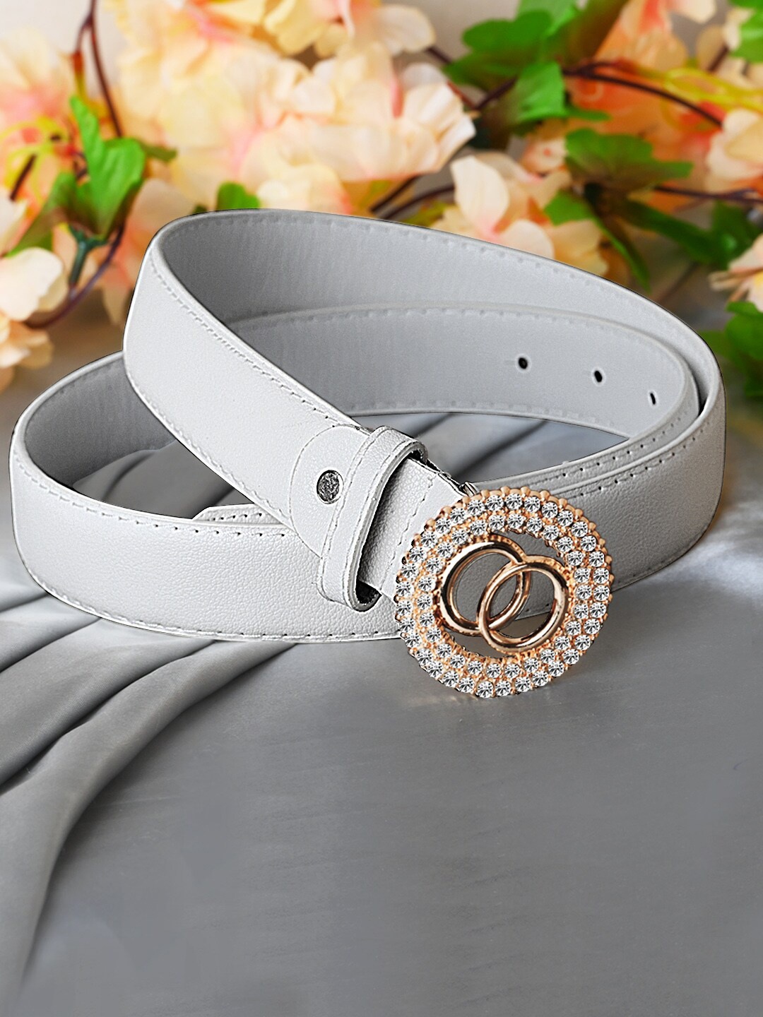 

Swiss Design Women Stylish Belt, White