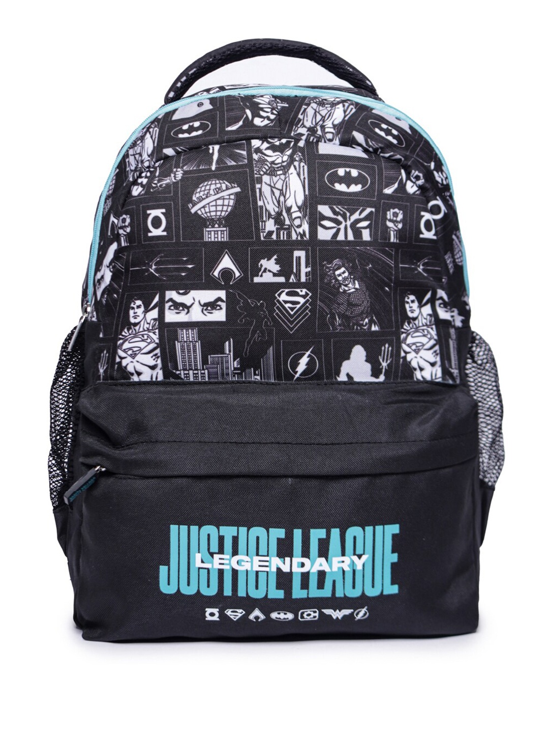 

ASTRID Boys Superhero Printed Backpack, Black