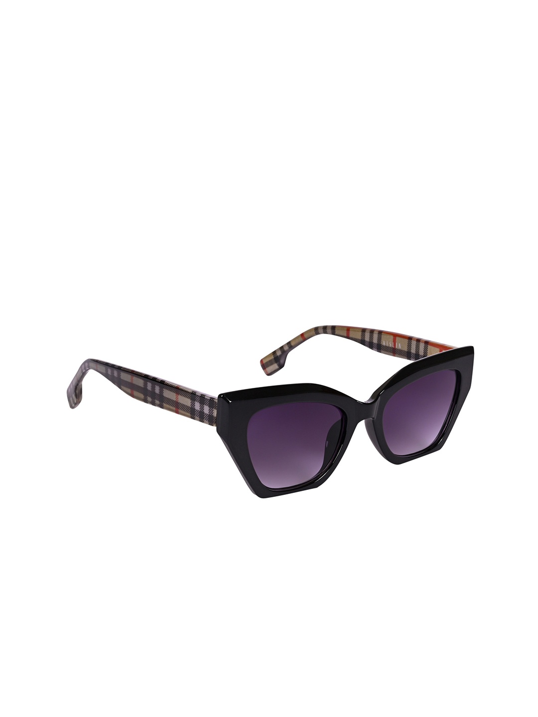 

AISLIN Women Cateye Sunglasses with UV Protected Lens ES_13266-87-AS-2218-PUR-BKMC-CEBF, Purple