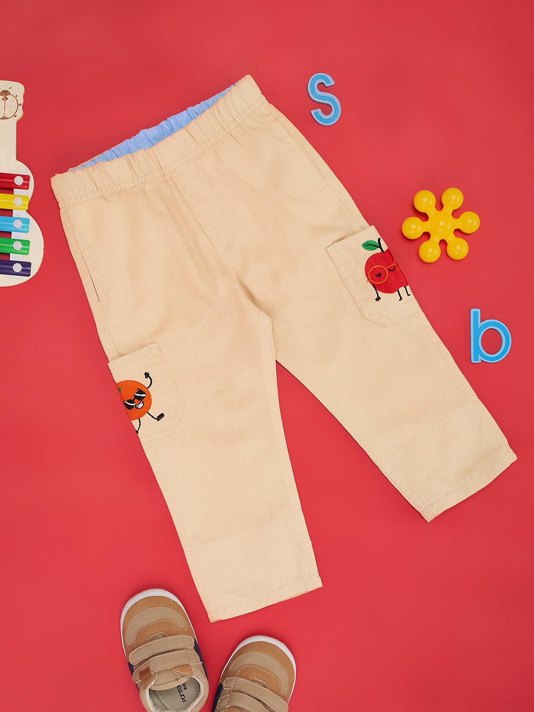 

Pantaloons Baby Boys Cotton Trousers, Off white