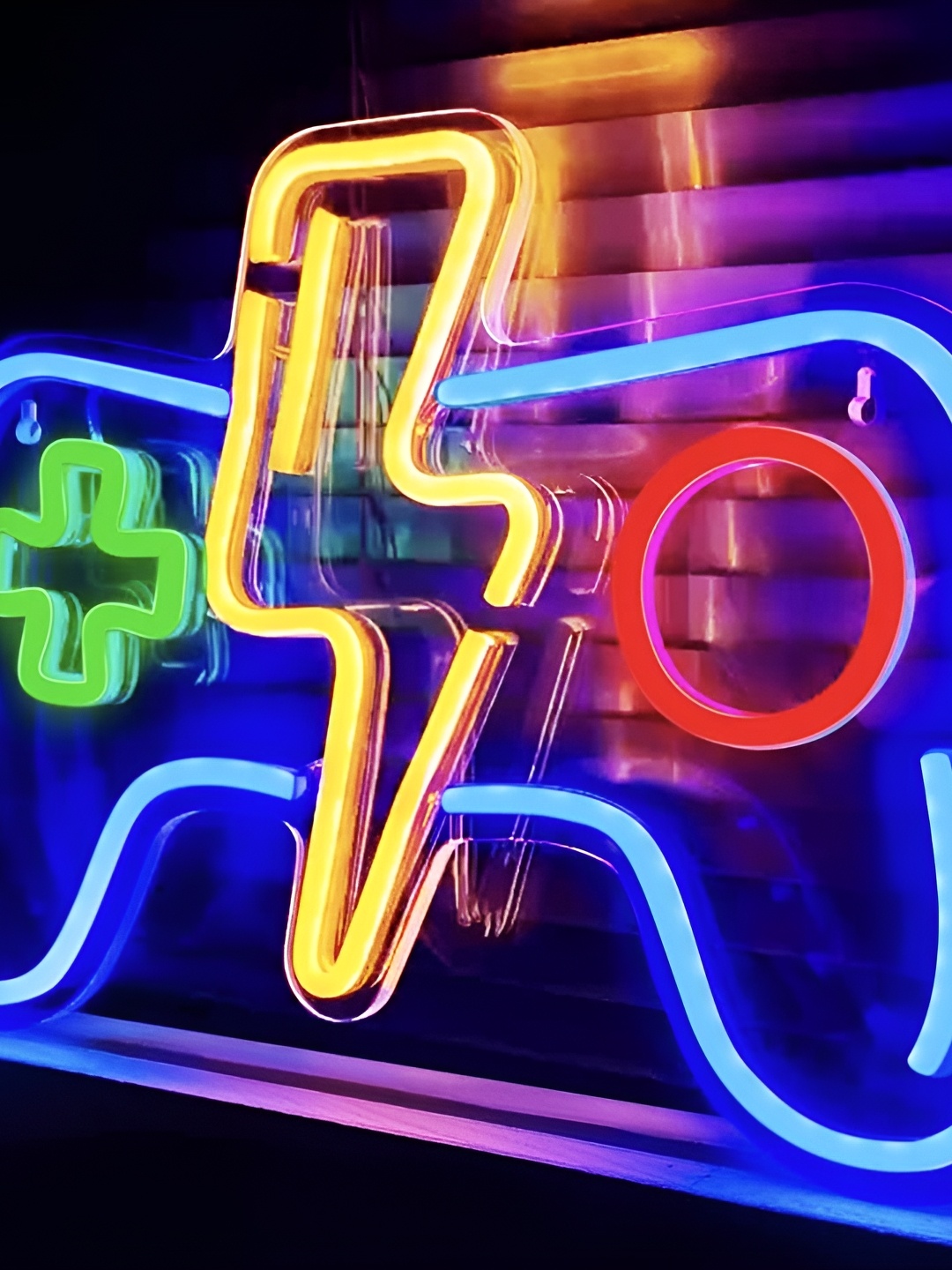 

the party planet Pink & Yellow Video Game Shaped LED Neon Light