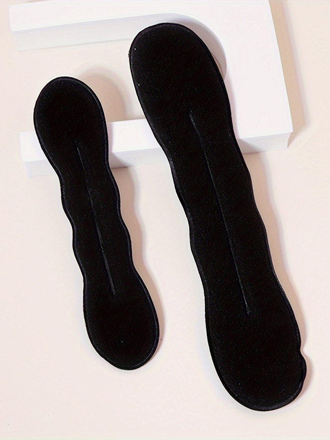 

CHRONEX Set Of 2 Sponge Bun Maker Ballerina Bun Hair Accessory, Black