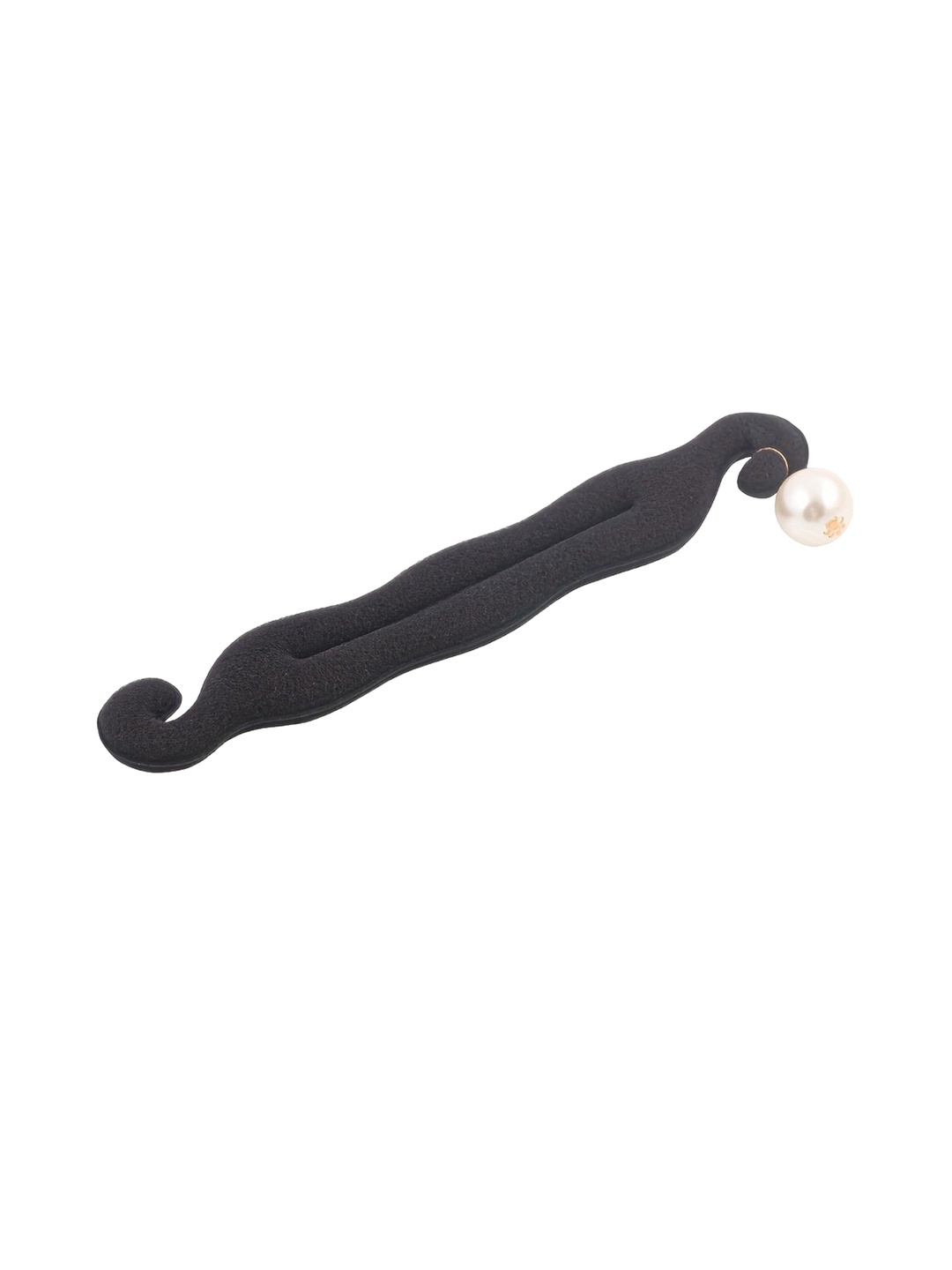 

CHRONEX 1 Pc Bun Clip Hair Donut Maker Twist Turn & Tie Pad Curler Shaper Donut Bun Maker, Black
