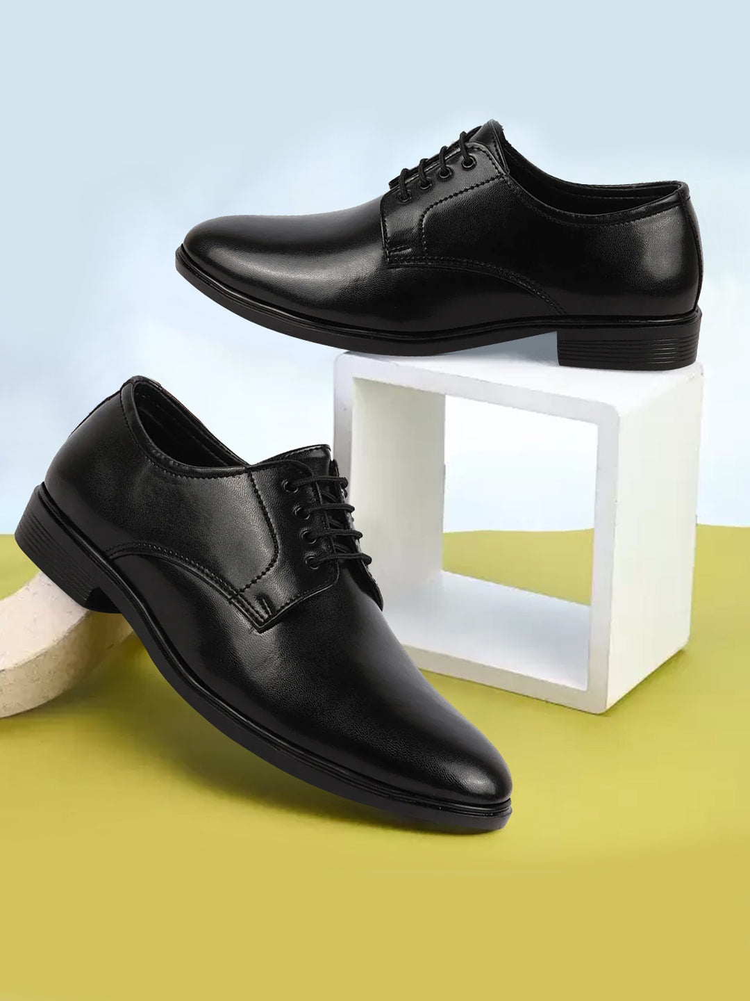 

FAUSTO Men Formal Derbys, Black