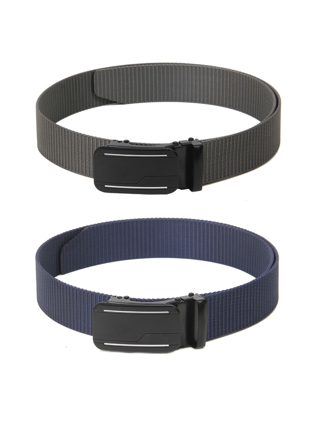 

Calvadoss Boys Set of 2 Textured Belt, Grey