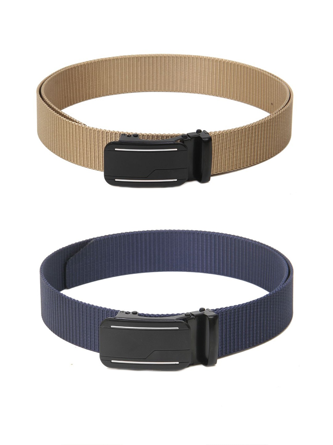 

Calvadoss Boys Set of 2 Textured Belt, Beige