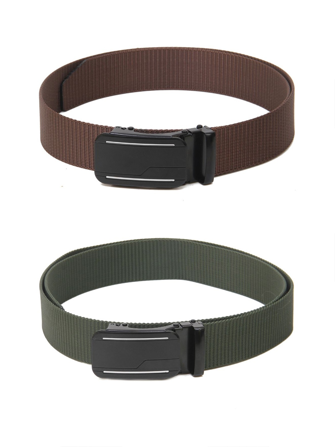 

Calvadoss Boys Set of 2 Textured Belt, Brown