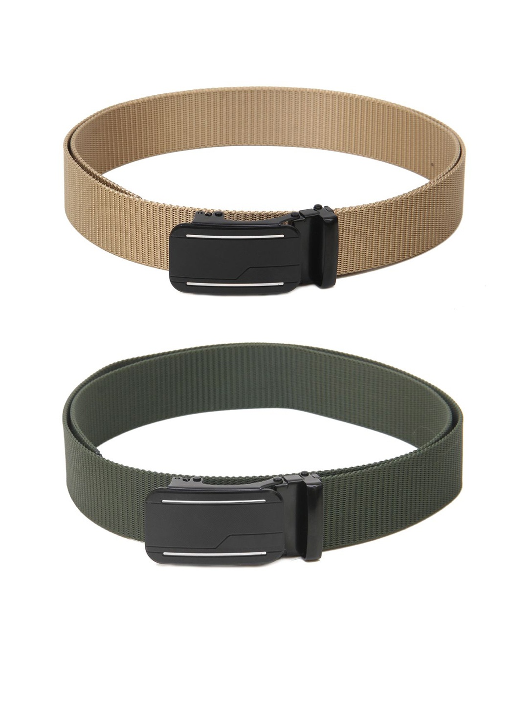 

Calvadoss Boys Set of 2 Textured Belt, Beige