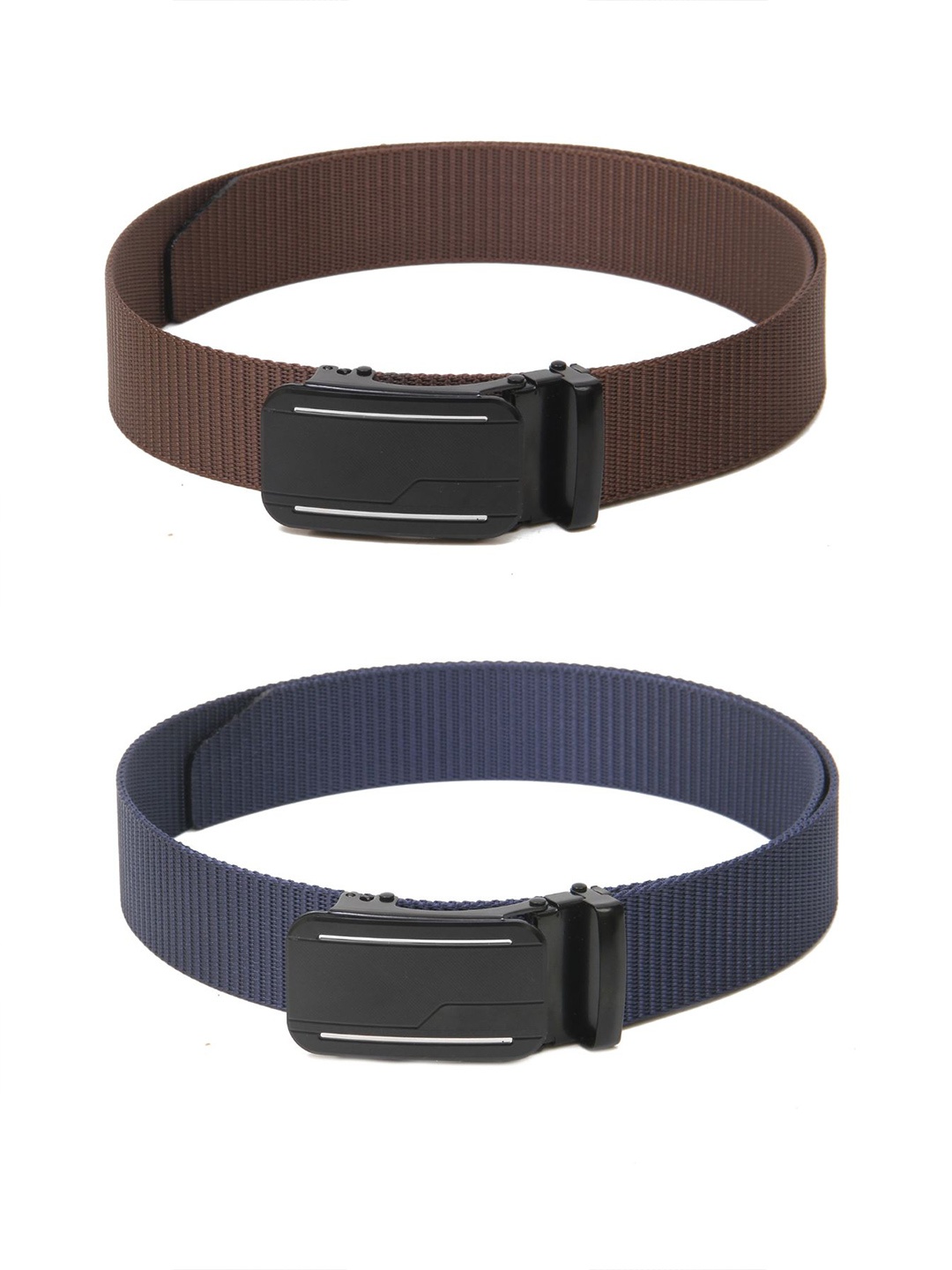 

Calvadoss Boys Set of 2 Textured Belt, Brown