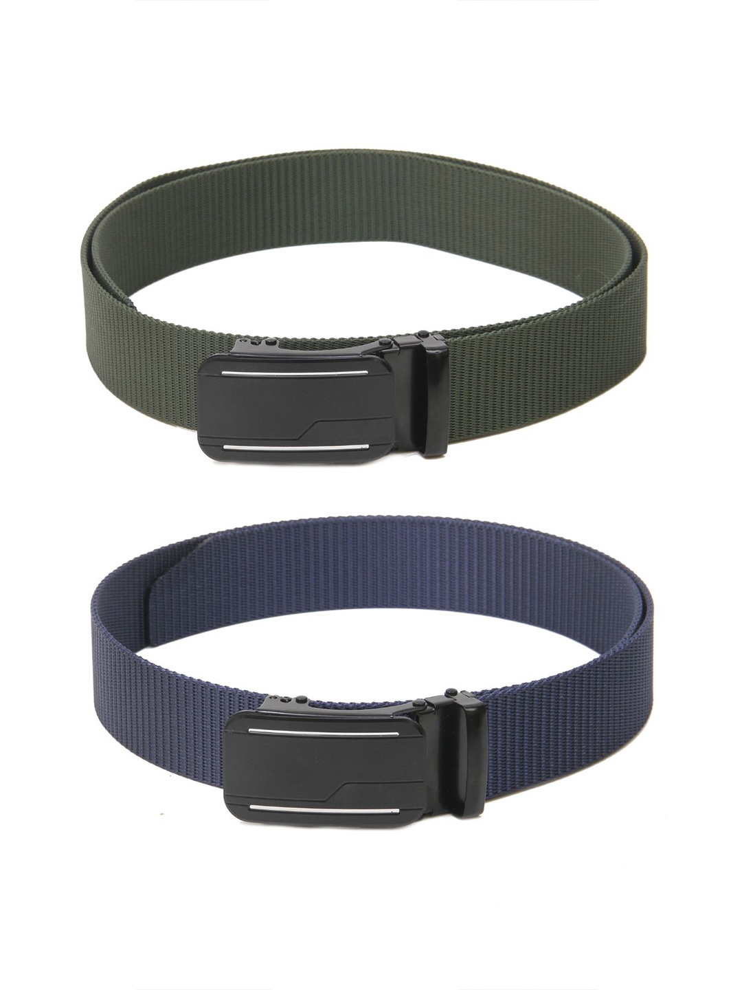 

Calvadoss Boys Set of 2 Textured Belt, Green