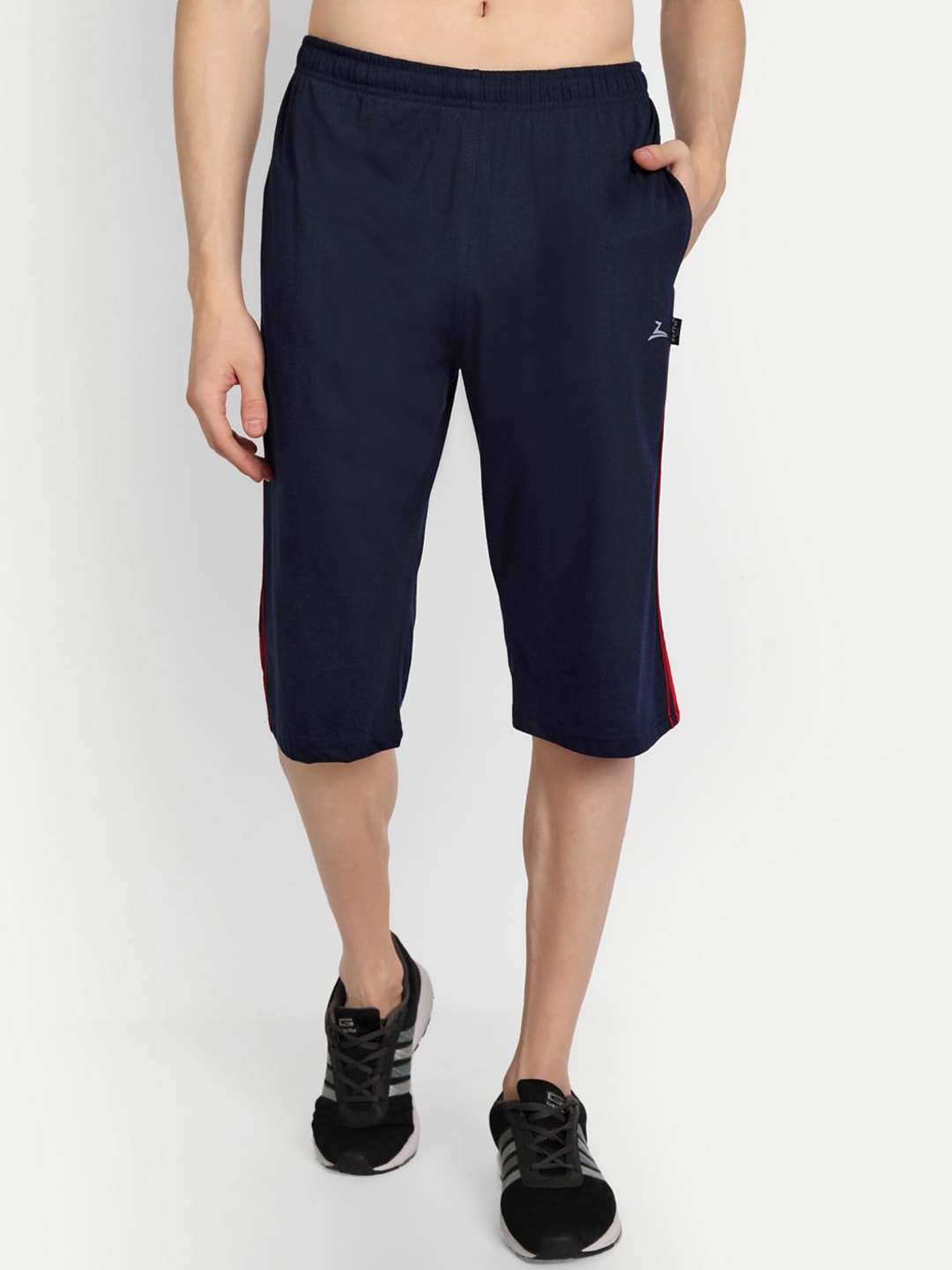 ZEFFIT Men Knee Length Outdoor Shorts Outdoor Shorts, Navy blue