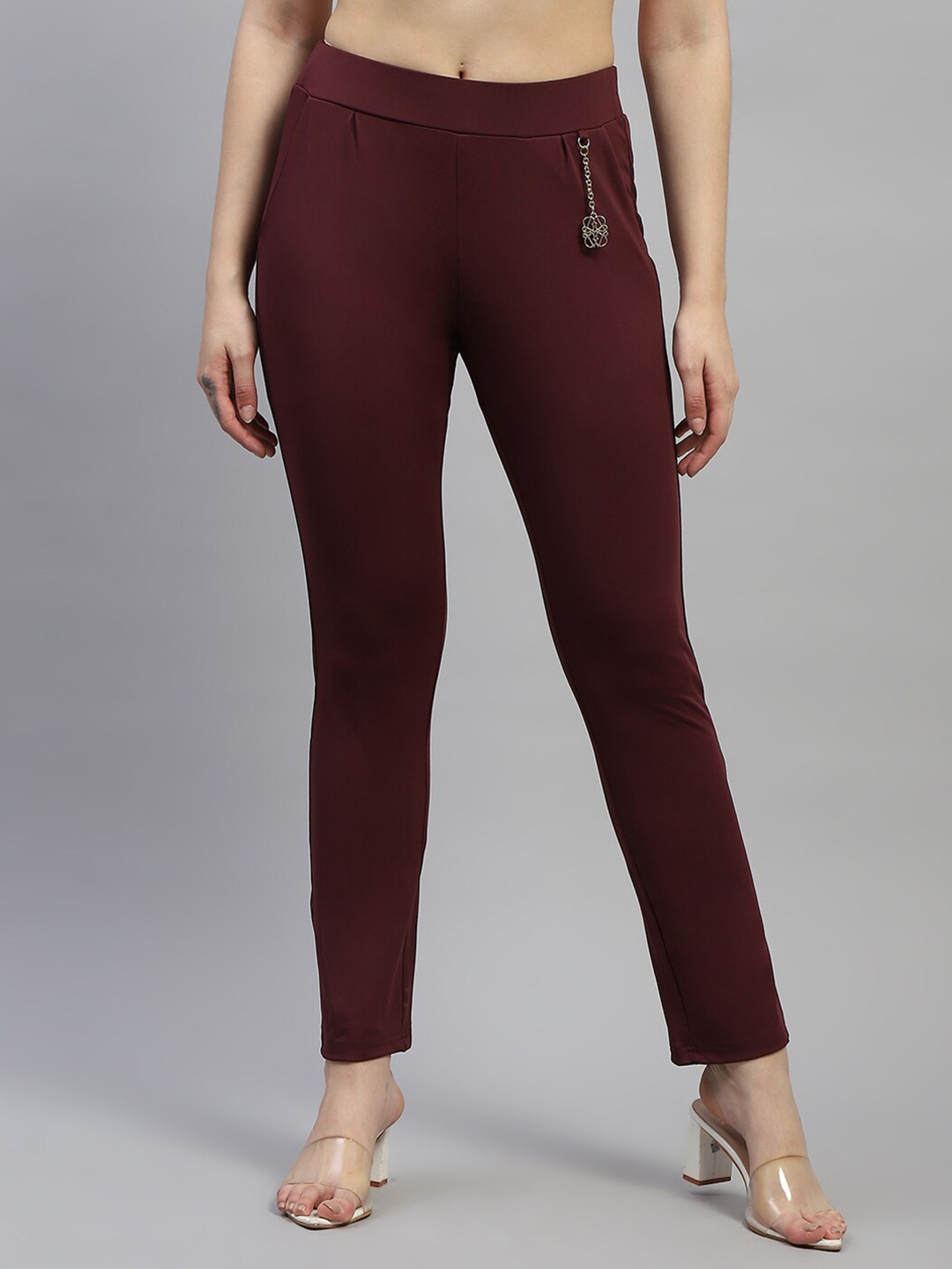 

Monte Carlo Women Mid-Rise Jeggings, Coffee brown