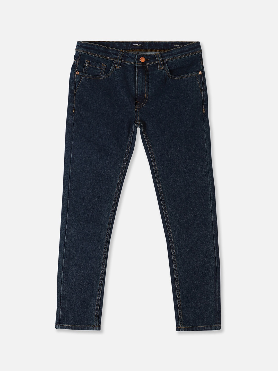 

Allen Solly Junior Boys Mid Rise Skinny Fit Jeans, Navy blue