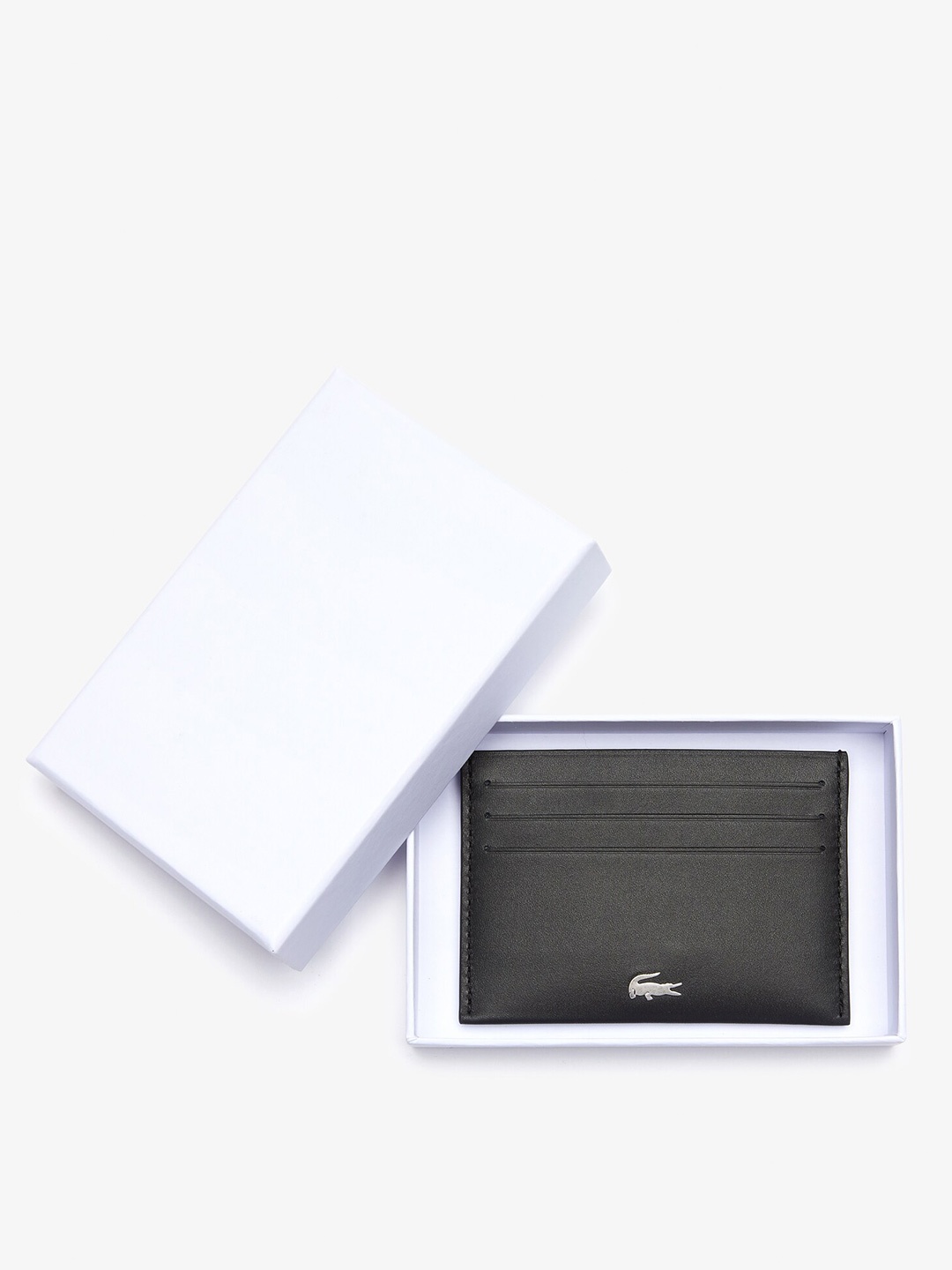 

Lacoste Men Leather Card Holder, Black