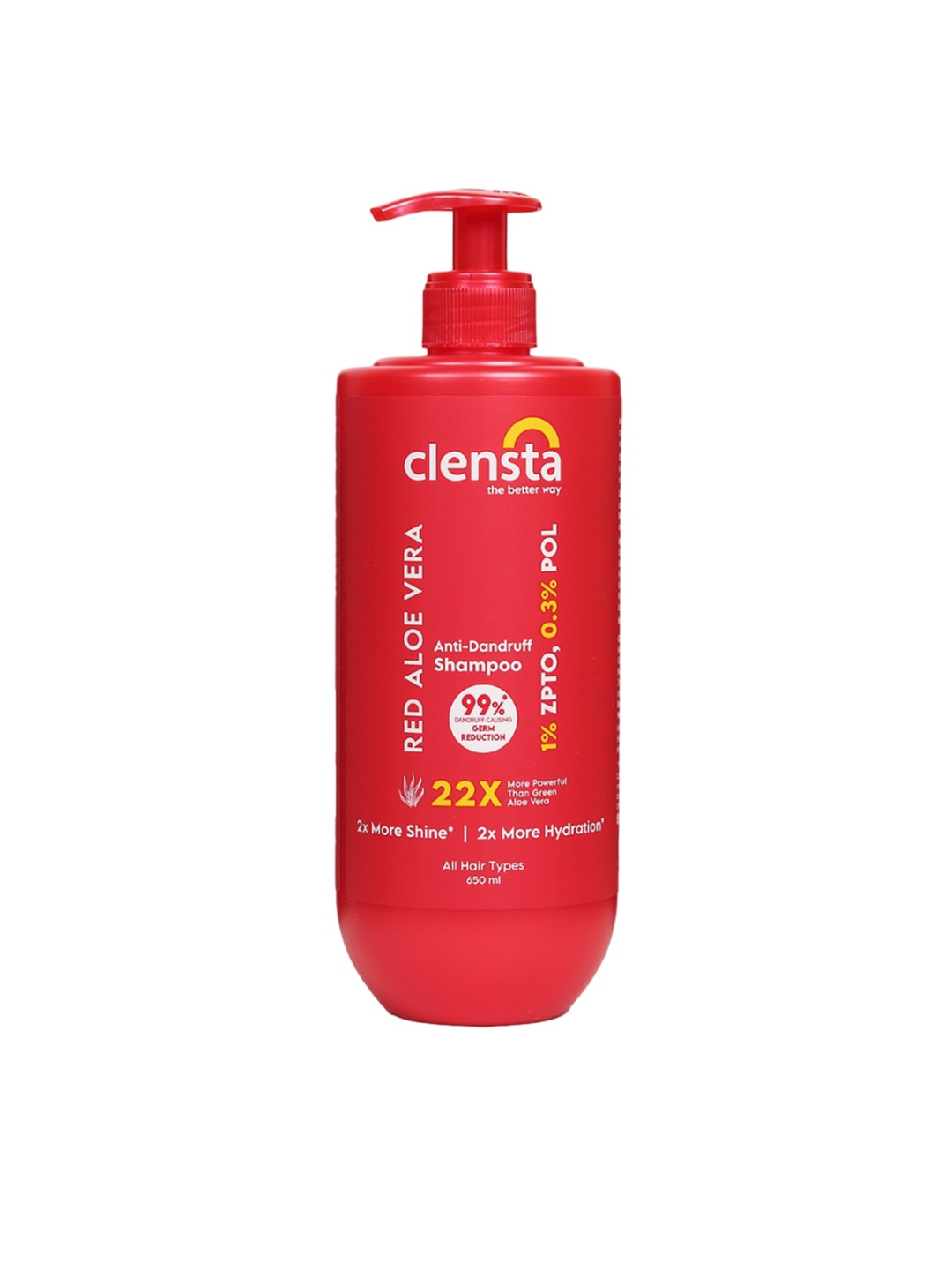 

Clensta Red Aloe Vera Anti-Dandruff Shampoo-650ml