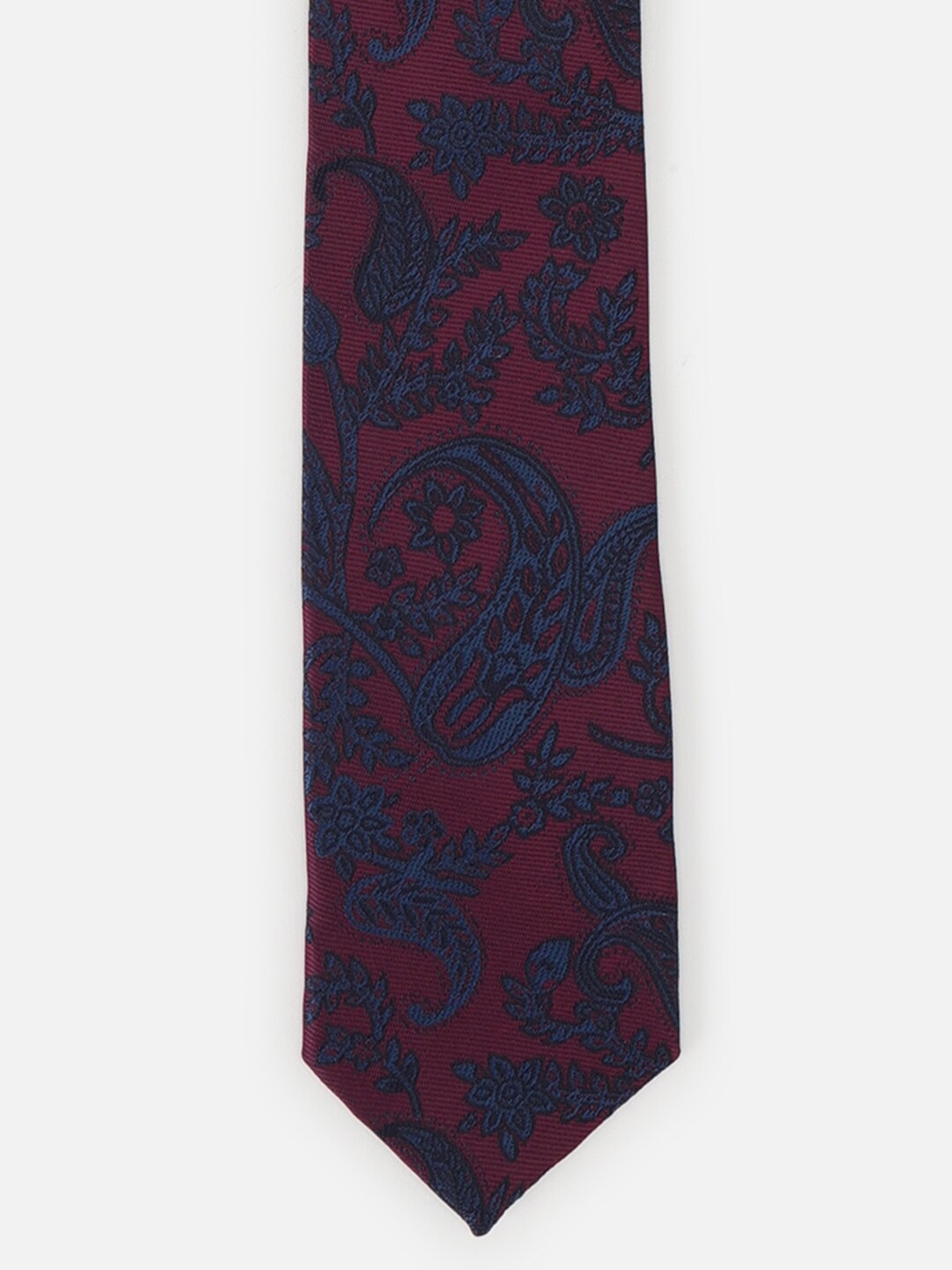 

Van Heusen Men Woven Design Acrylic Broad Tie, Maroon