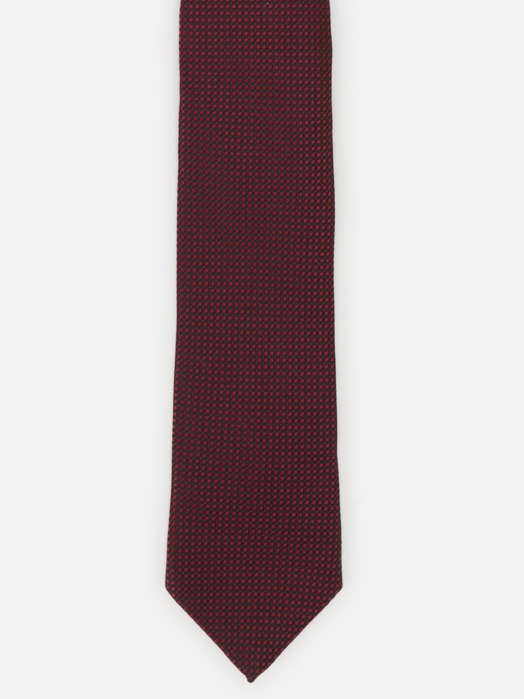 

Van Heusen Men Woven Design Acrylic Broad Tie, Maroon