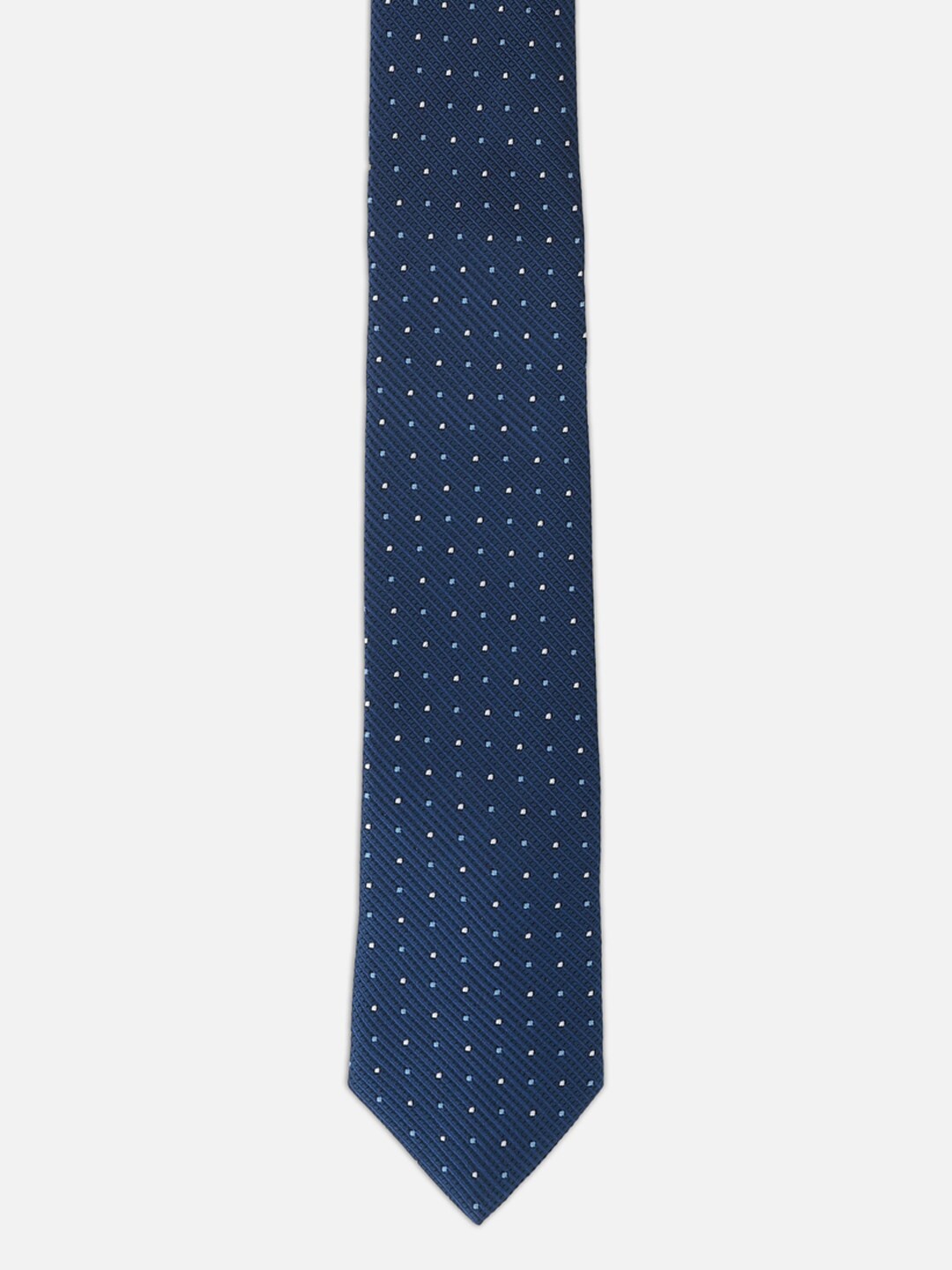 

Van Heusen Men Woven Design Skinny Tie, Navy blue